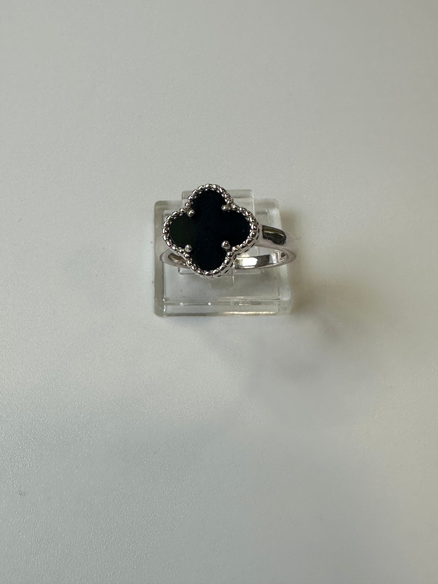 Anillo clover plata 925 #7