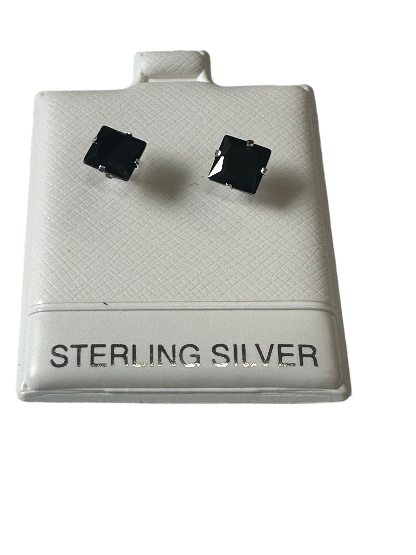 6.6 mm negros plata 925