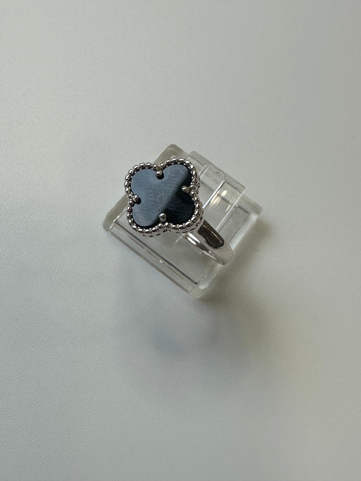 Anillo clover plata 925 #7