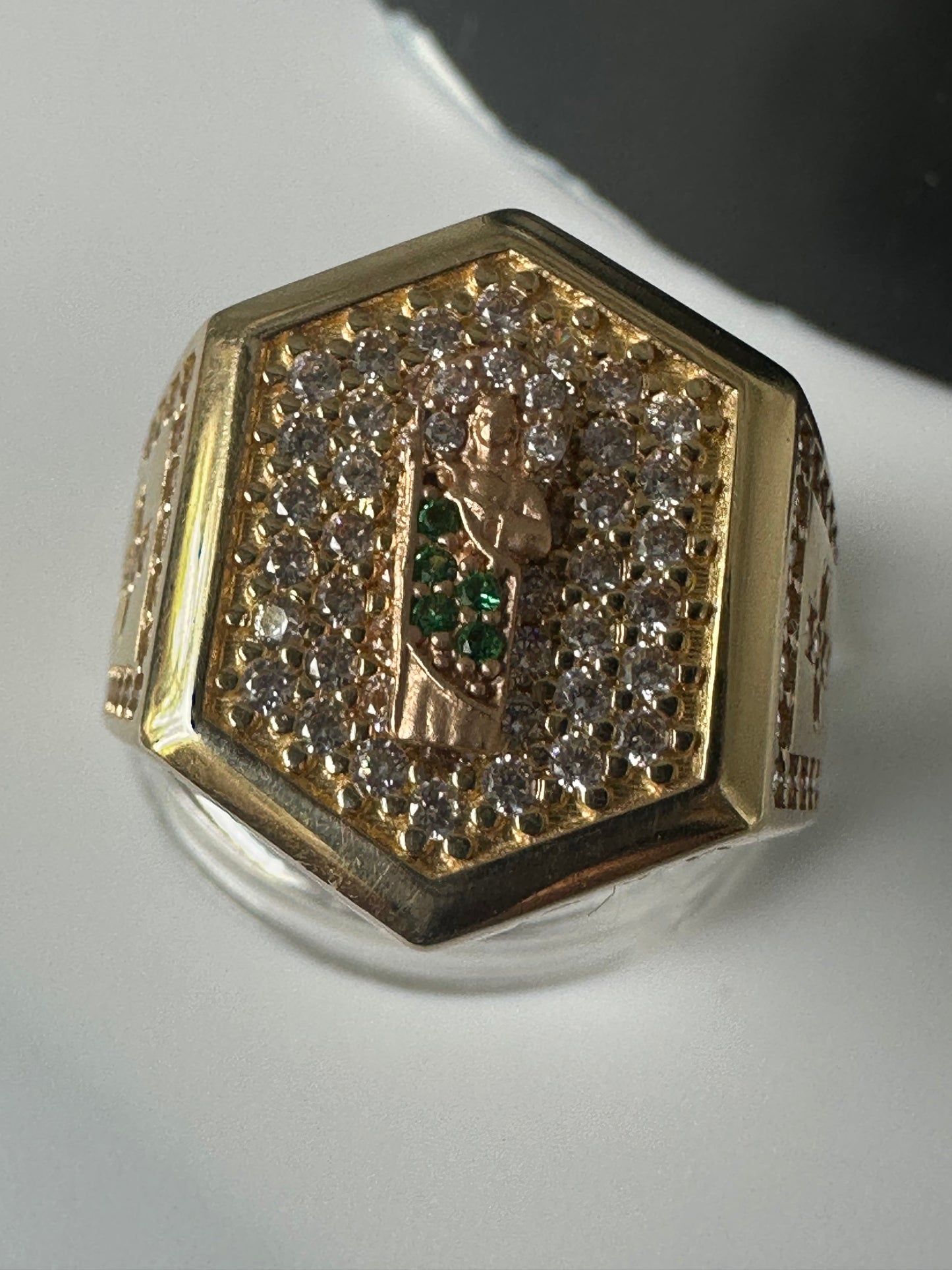 Anillo San Judas Tadeo con sirconias