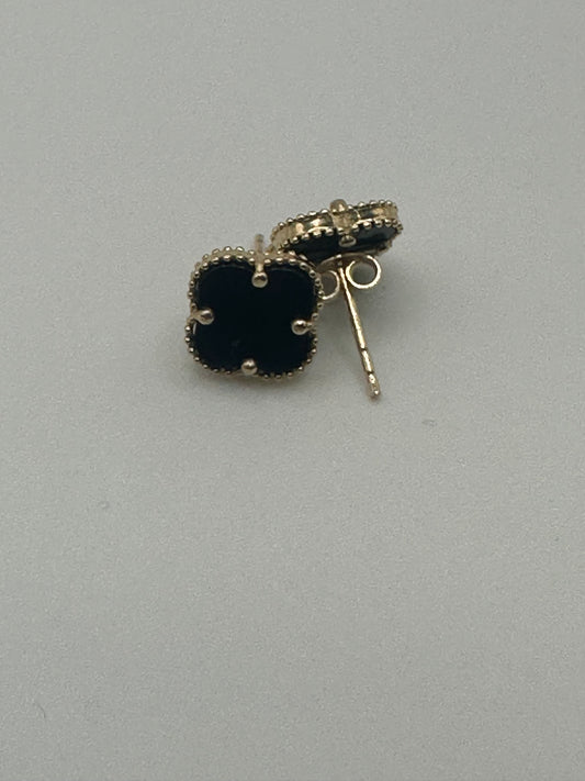 Aretes clover negro