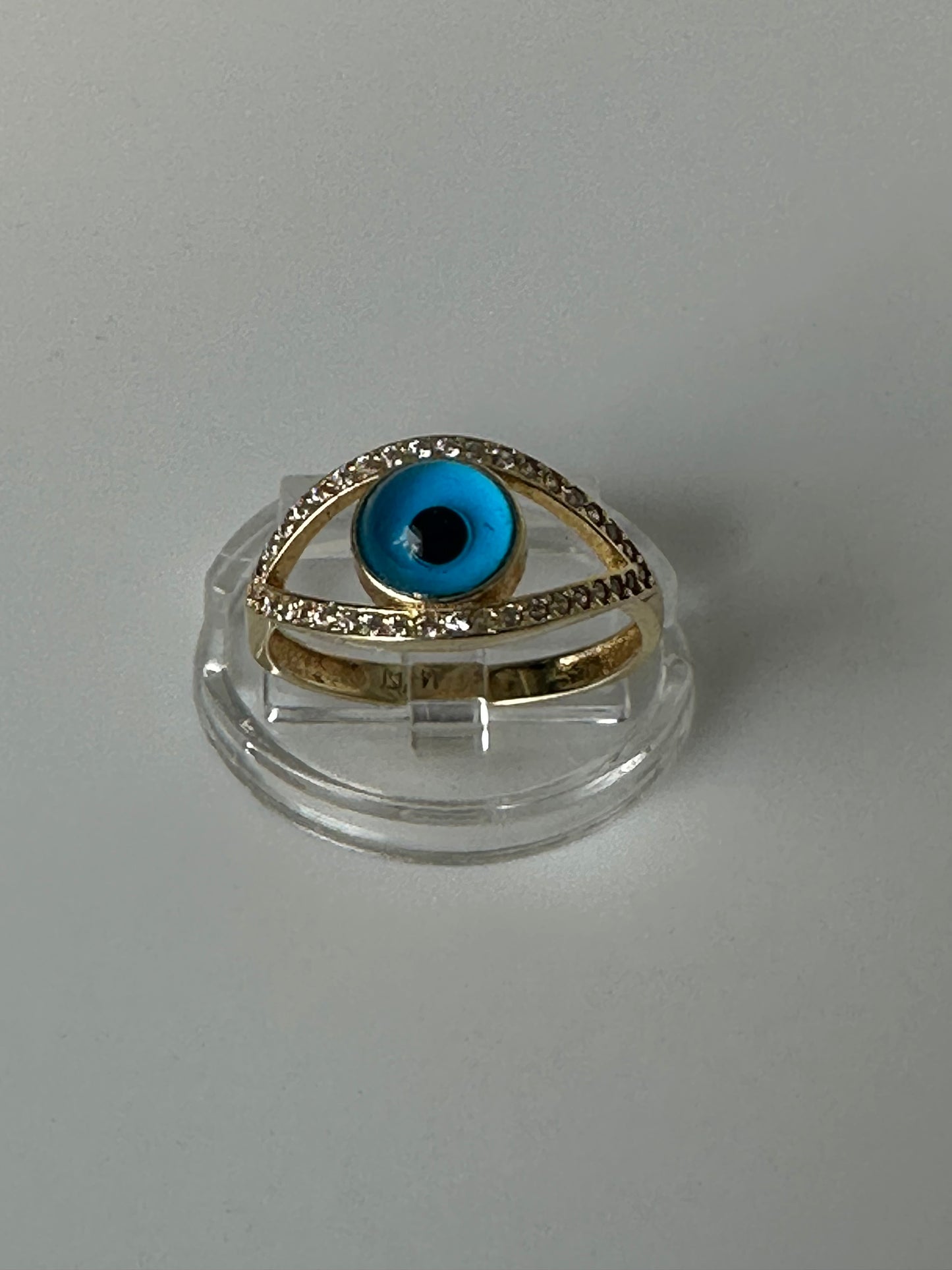 Anillo ojo turco con sirconias