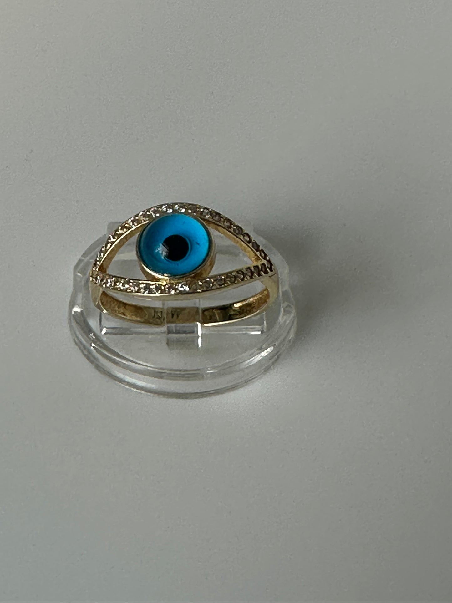 Anillo ojo turco con sirconias