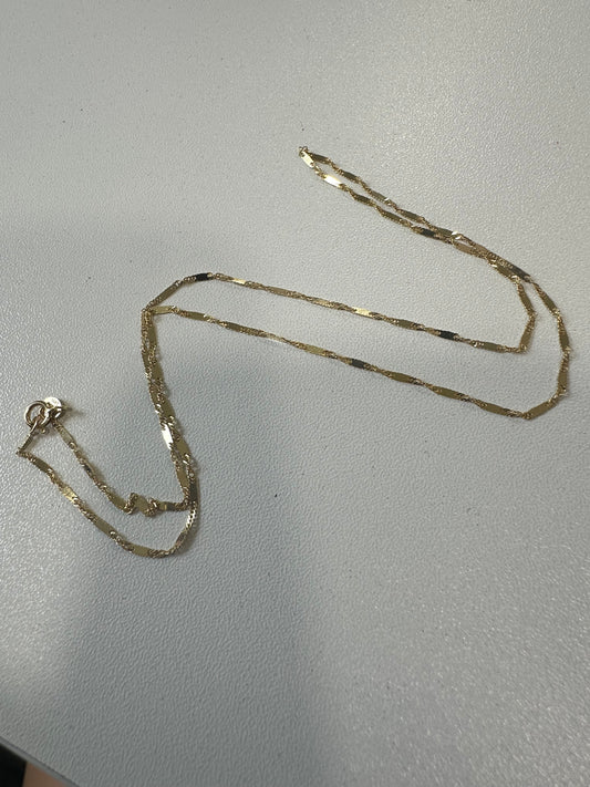 Cadena Valentino efecto espejo 18”