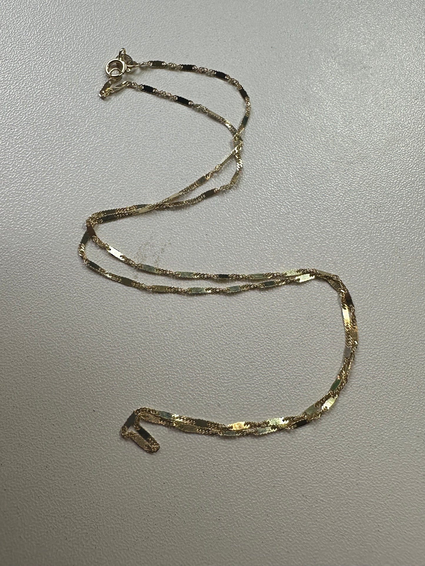 Cadena Valentino efecto espejo 18”