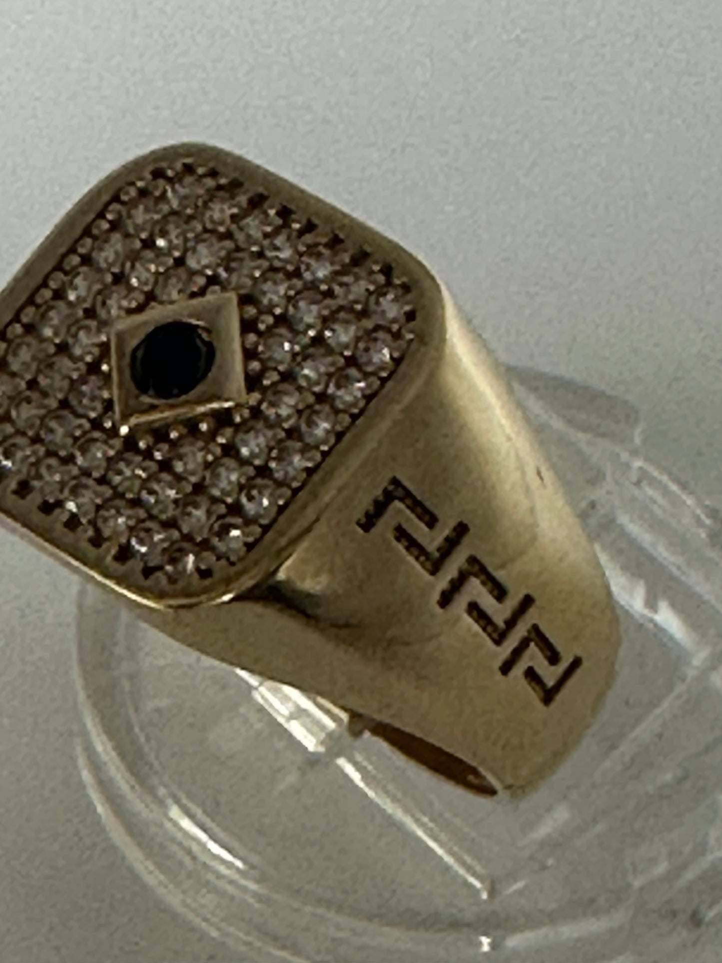 Anillo piedra negra