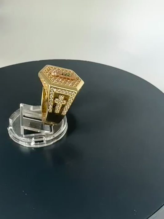Anillo San Judas Tadeo con sirconias